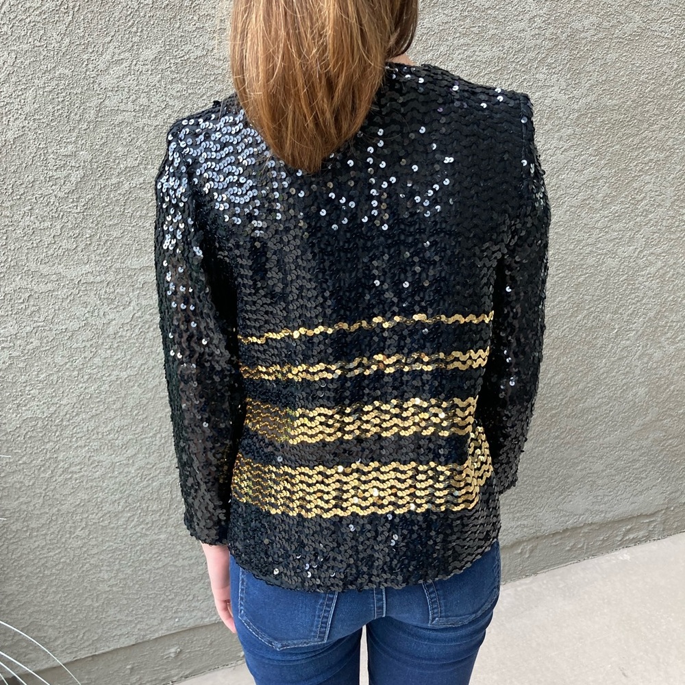 Vintage Sequined Evening Jacket - image 2